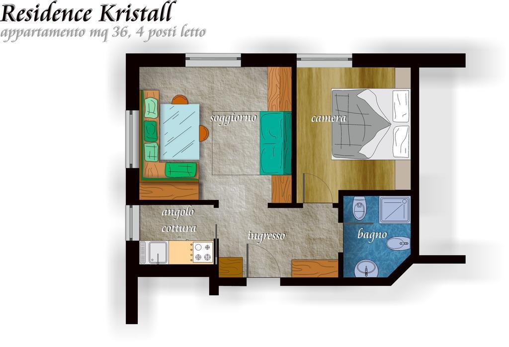 Residence Kristall- Fiemme Holidays Predazzo Ruang foto